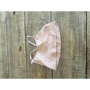 Zelos Light Pink Seamless Sports Training Bra Size large 10 12 Kids